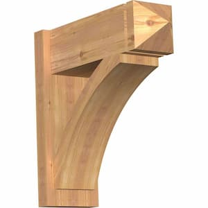 8 in. x 22 in. x 22 in. Thorton Arts and Crafts Smooth Western Red Cedar Outlooker