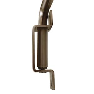 Innovative 20 in. - 36 in. Swing Arm Single Curtain Rod in Oil Rubbed Bronze