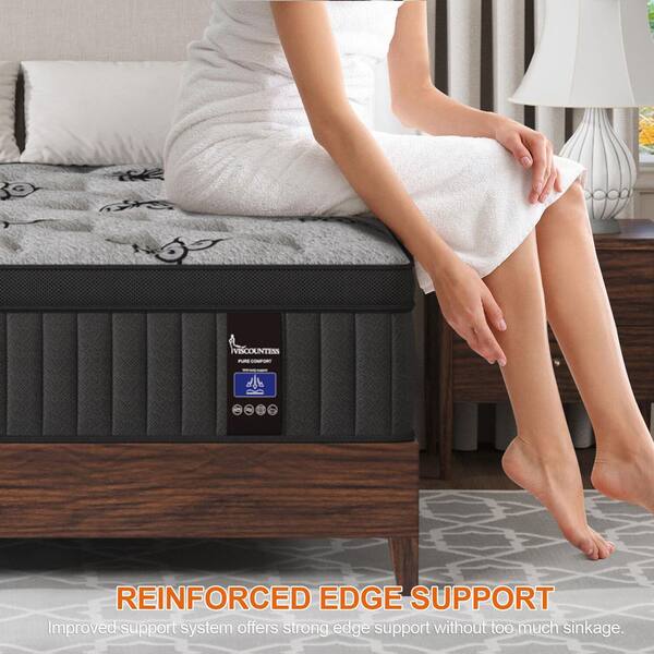 Skyhedon King Size Medium Firm 9 in. Memory Foam Hybrid Mattress