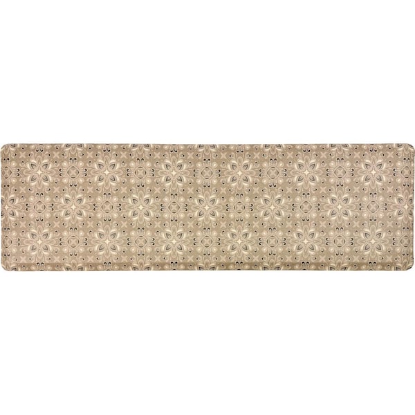 Sole Comfort Anti-Fatigue Mat, Boho Medallions : Neutral 22" x 72"