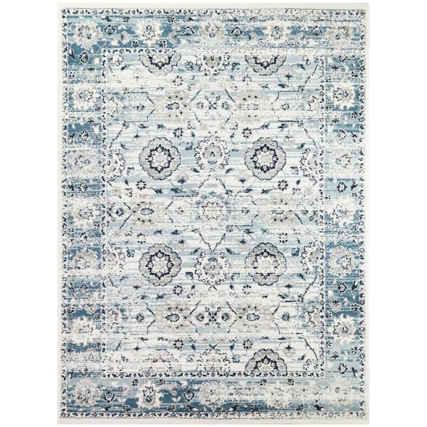 Joy Carpets Kaleidoscope Mariner's Tale Whimsical Area Rugs Onyx 64-Inch by 92-Inch by 0.36-Inch 