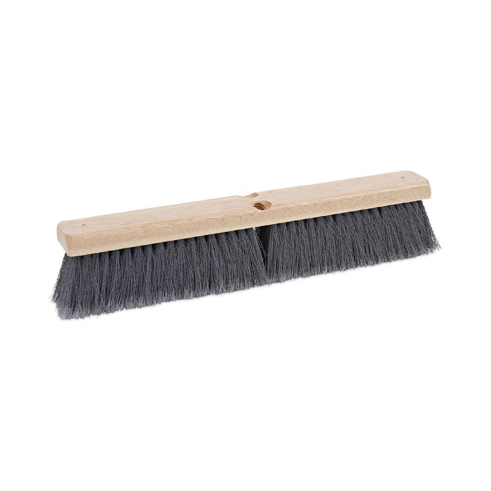 Boardwalk Floor Brush Head, 18 in. Wide, Flagged Polypropylene Bristles
