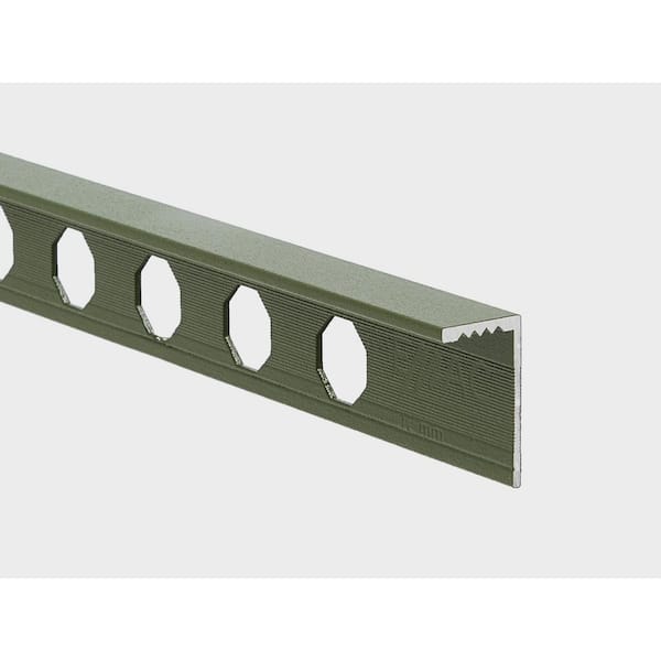 Novosuelo Olive Touch 1/2 in. x 98-1/2 in. L Aluminum Tile Edge Trim