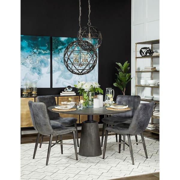 Salvador II Gold Brass and Wood Tea Light Table Candle Holder Single Pack