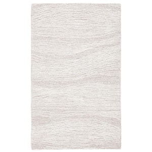 Metro Natural/Ivory 2 ft. x 3 ft. Abstract Waves Area Rug
