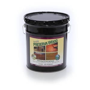 5 gal. 100 VOC Clear Oil-Based Penetrating Exterior Wood Stain and Sealer