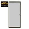 36 in. x 80 in. Adjustable Fit White Steel Sliding Patio Screen Door