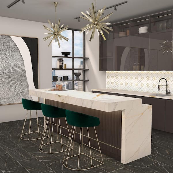 Perpetuo Infinite Black 12 in. x 24 in. Color Body Porcelain Floor and Wall Tile (544.64 sq. ft./Pallet)