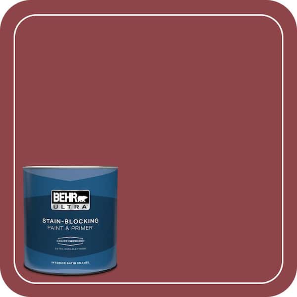 BEHR ULTRA 1 qt. #MQ1-09 Haute Couture Extra Durable Satin Enamel Interior Paint & Primer