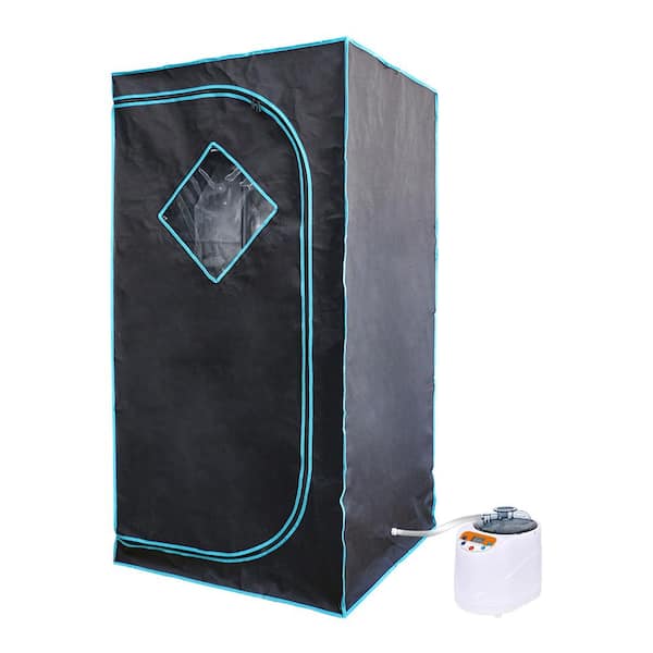 1-Person Indoor Portable Zip Sauna with Chair