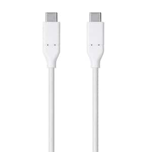 1.6 ft. Cables and Adapters; USB Type C to Type C 2.0 Cable - 480 Mbps, 3 Amp, 30/26AWG, White