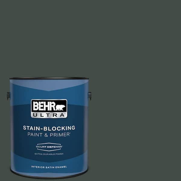 BEHR ULTRA 1 gal. Home Decorators Collection #HDC-CL-21 Sporting Green Extra Durable Satin Enamel Interior Paint & Primer