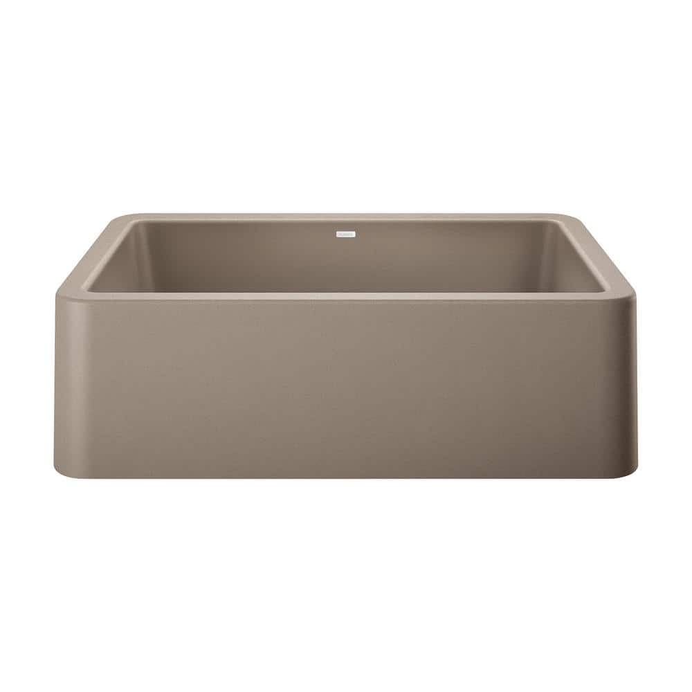 IKON Farmhouse Apron-Front Granite Composite 33 in. Single Bowl Kitchen Sin