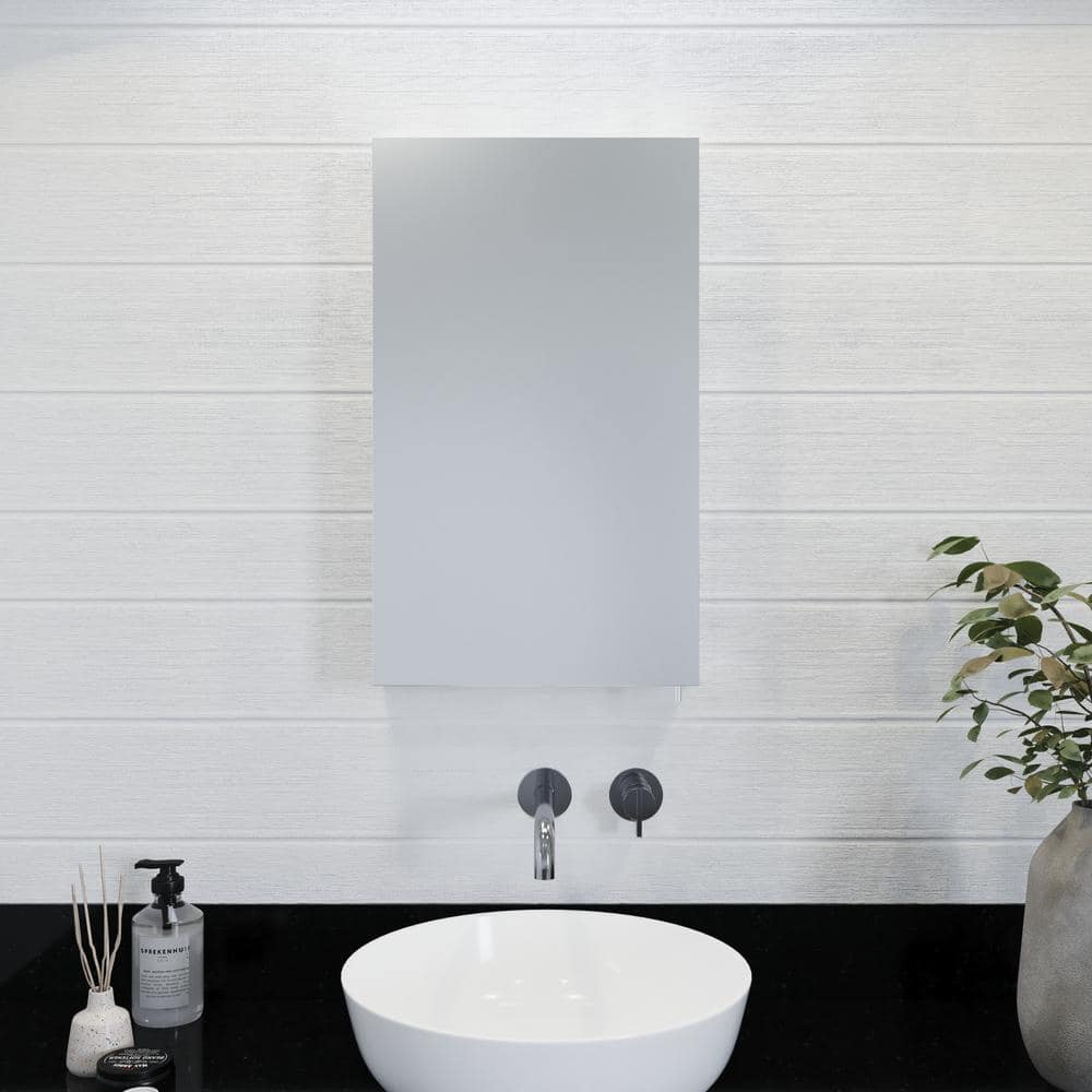 UPC 816705017072 product image for Finchley 16 in. W x 26 in. H Rectangular Silver Steel Surface Mount Bathroom Med | upcitemdb.com
