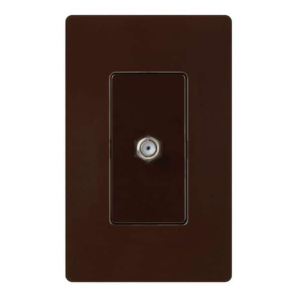 Claro Coaxial Cable Jack, Brown (CA-CJ-BR)