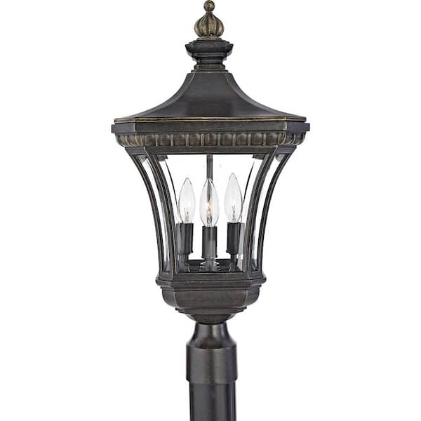 Devon 1-Light Imperial Bronze Outdoor Post Lantern