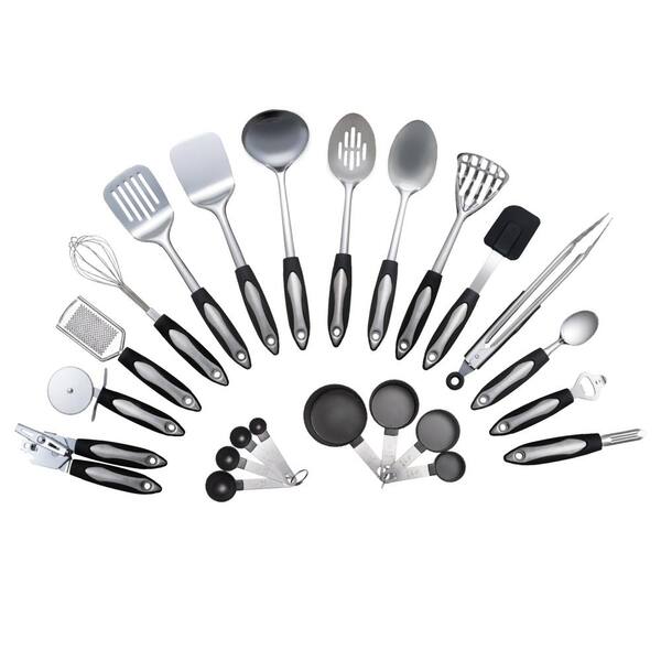 CULINARY EDGE Stainless Steel Kitchen Utensil Set (Set of 23)