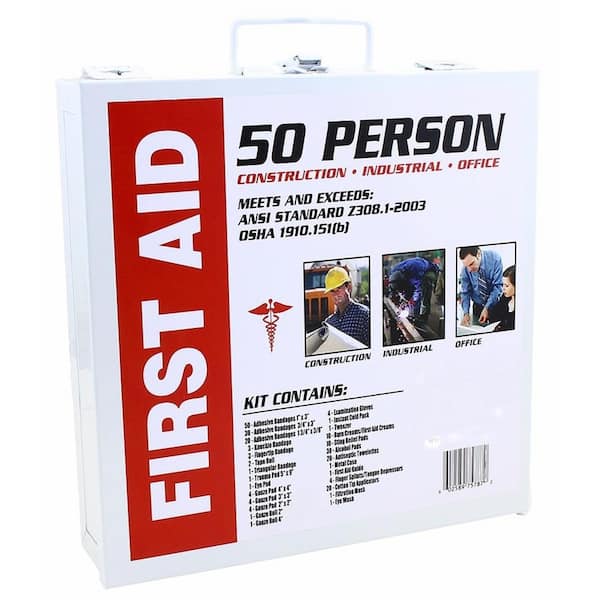 STARK USA 50-Person Medical Health Care First Aid Kit, ANSI Certified (229-Piece)