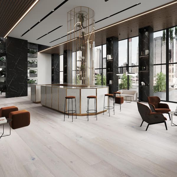 Malibu Wide Plank Rincon French Oak 3/8 in. T x 6.5 in. W Water Resistant Wire Brushed Engineered Hardwood Flooring (945.6 sq. ft./pallet)