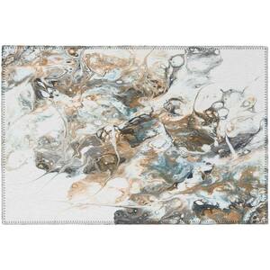 Copeland Volcano 1 ft. 8 in. x 2 ft. 6 in. Abstract Accent Rug