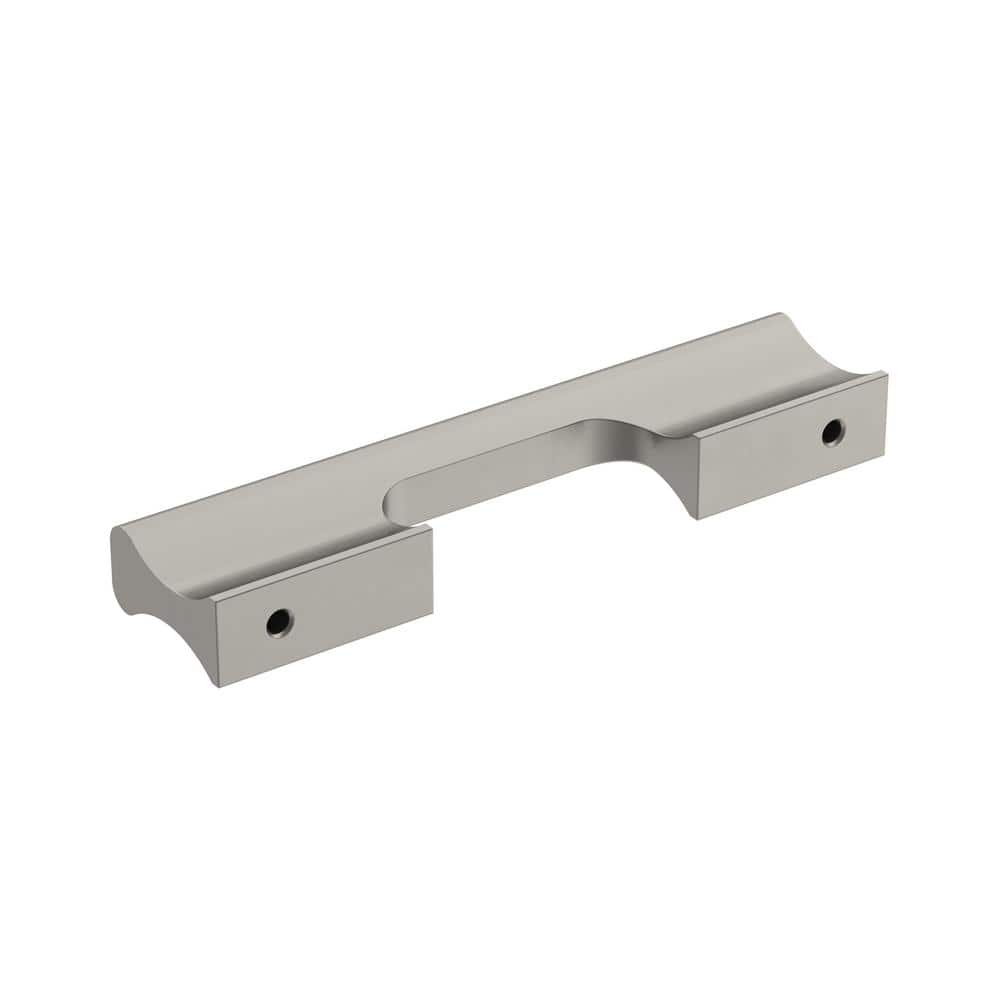 Satin Nickel Modern Brushed Bar Pull with Mounting Hardware