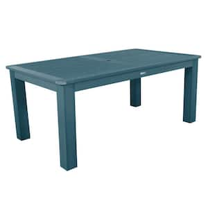 Nantucket Blue Rectangular Recycled Plastic Outdoor Dining Table