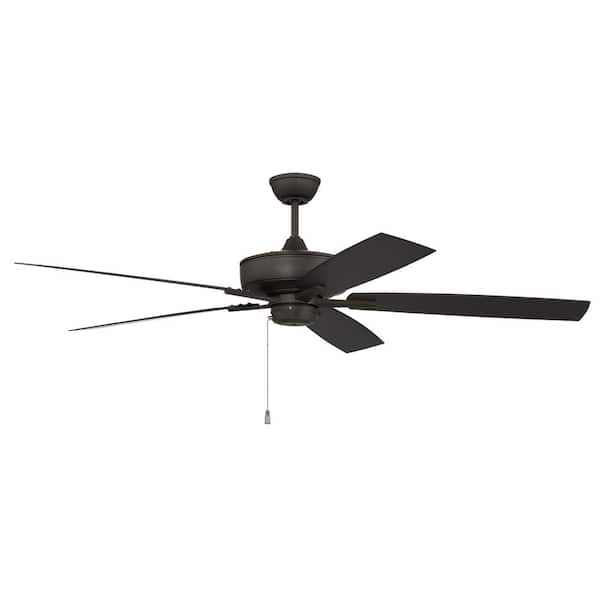 CRAFTMADE Outdoor Super Pro 60 in. Dual Mount Heavy-Duty, 3-Speed Reversible Motor Ceiling Fan in Espresso Finish