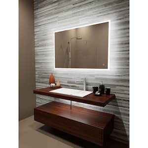 Reflection 48 in. W x 32 in. Rectangular Edged Lit Frameless Wall Mounted Bathroom Vanity Mirror 6000K & Touch Sensor