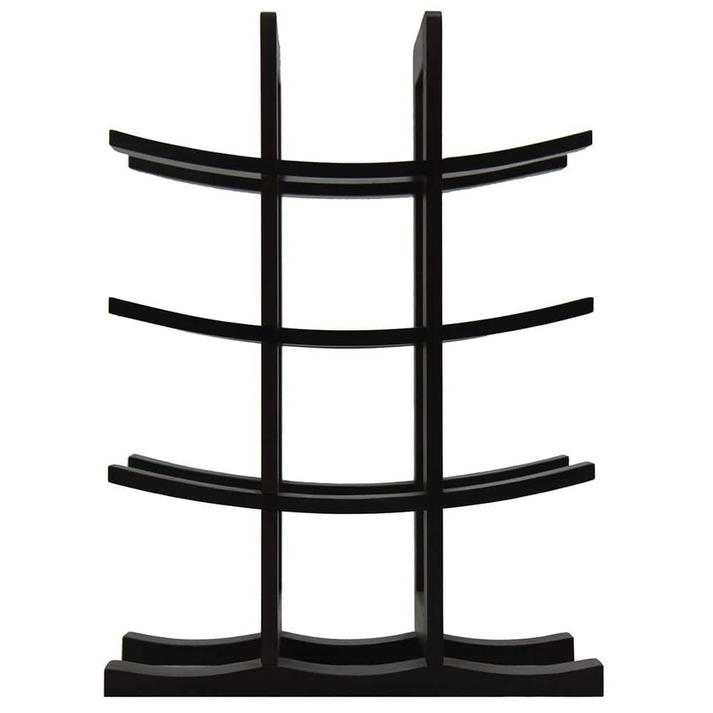 Oceanstar 12-Bottle Dark Espresso Bamboo Wine Rack