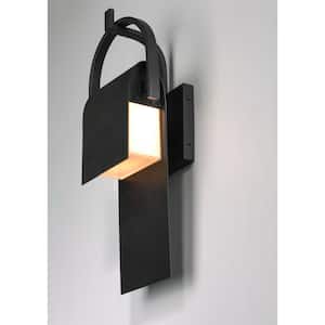 Laredo 1-Light Rustic Forge Integrated LED Outdoor Wall Lantern Sconce