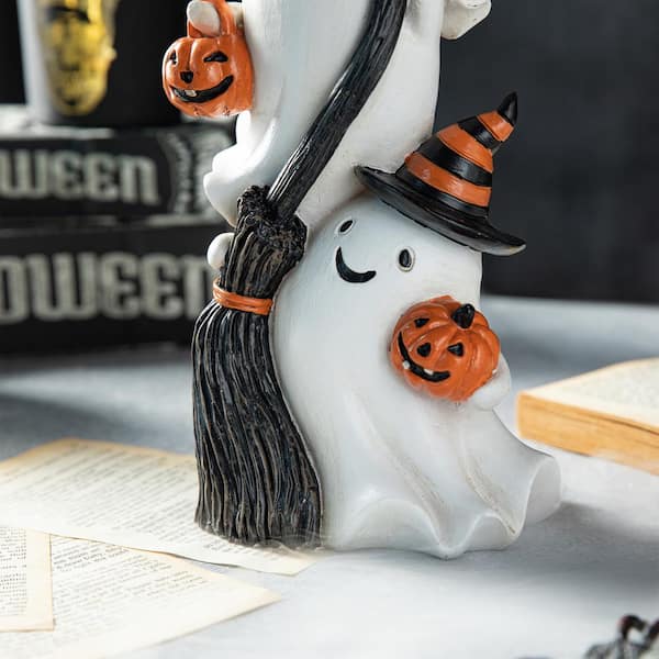 Glitzhome 13.00 in. H Halloween Polyresin Stacked Ghost Table