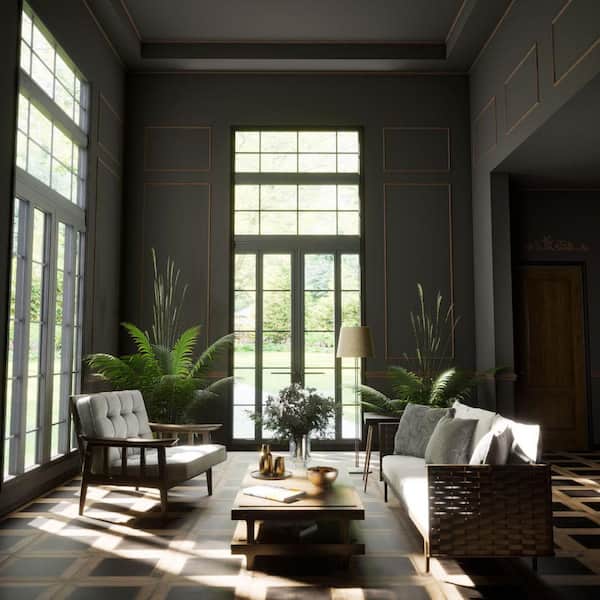 Royal Mouldings 5947 3/8 in. x 1-1/4 in. x 7 ft. PVC Composite Colonial Stop Espresso Moudling