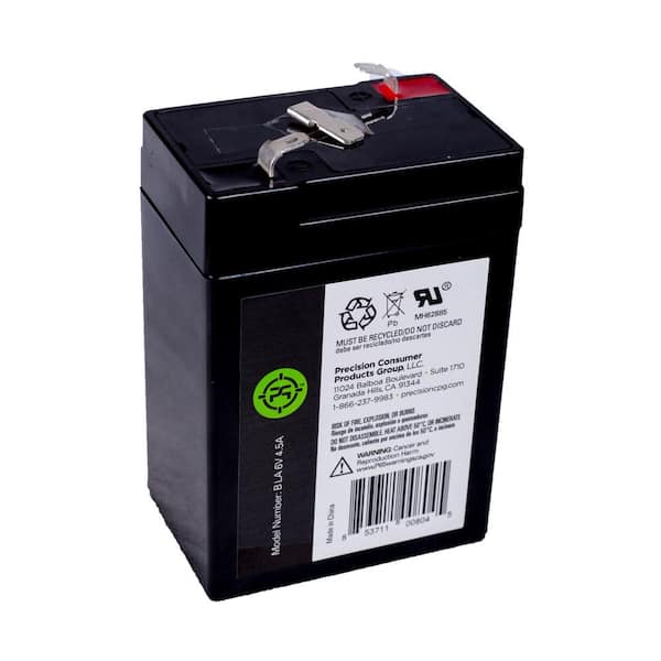 6 Volt 4.5 AH/20HR Sealed Lead Acid Emergency Light Rechargeable Battery 3FM4.5 