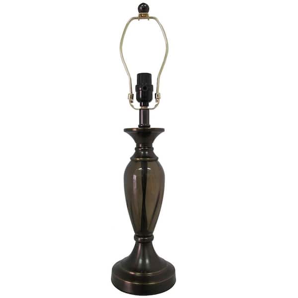 Hampton Bay Mix & Match 24 in. Restoration Bronze Round Table Lamp - Title 20