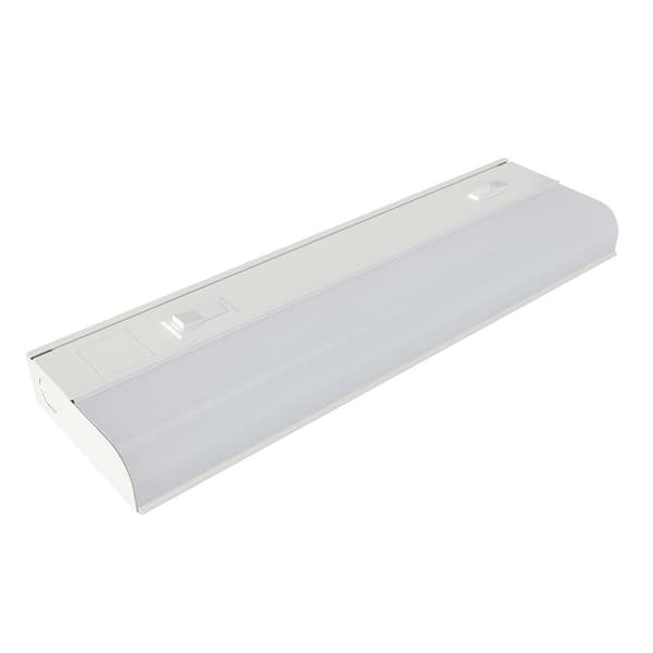 BAZZ 3.5 in. Hardwired White Integrated LED Adjustable Light Under Cabinet Light 1-Pack