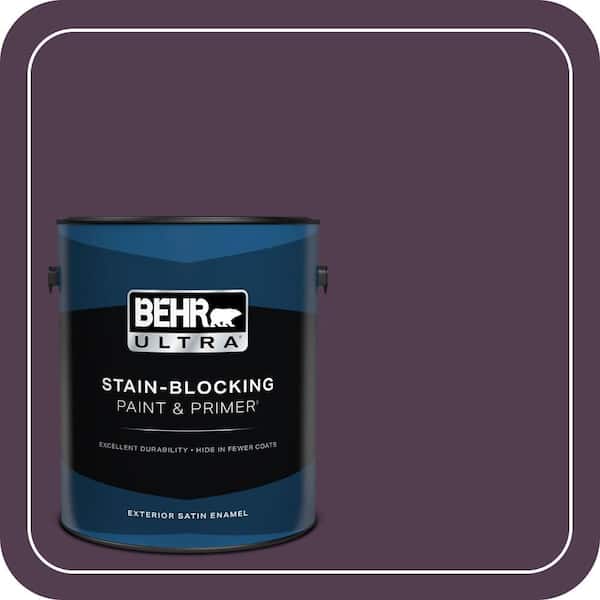 BEHR ULTRA 1 gal. #PPU17-02 Oriental Eggplant Satin Enamel Exterior Paint & Primer