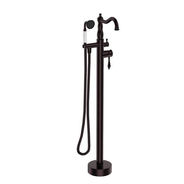 AKDY 42.5-in Antique Bronze 1-Handle Residential Freestanding Bathtub Faucet with Hand Shower AKDY 42.5-in Antique Bronze 1-Handle Residential Freestanding Bathtub Faucet with Hand Shower