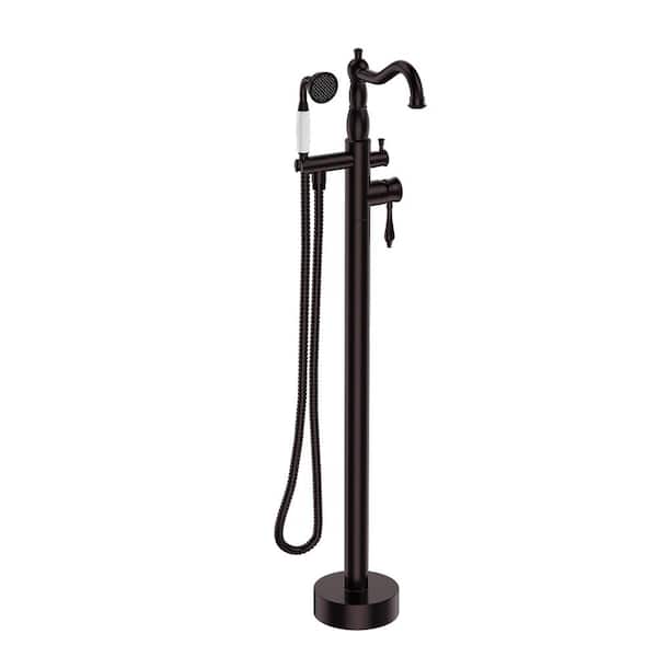 Maincraft Single-Handle Classical Freestanding Tub Faucet with Hand Shower in Oil Rubbed Bronze