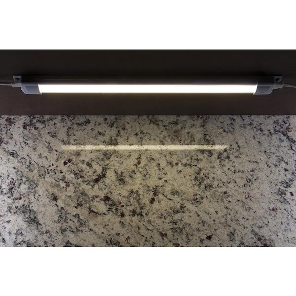 Led White Under Cabinet Light, Ge Plug In 18 Inch Fluorescent Light Fixture