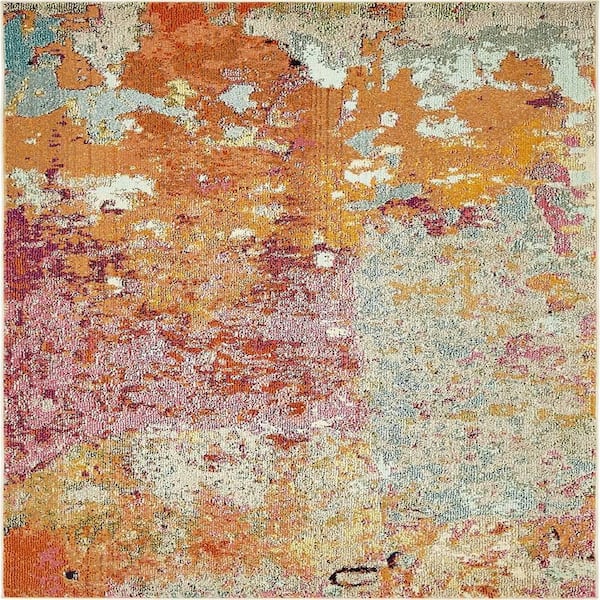 Unique Loom Chromatic Hermosa Multi 5' 0 x 8' 0 Area Rug