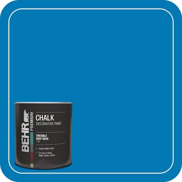 BEHR 1 qt. #M520-7 Admiral Blue Interior Chalk Finish Paint 713004