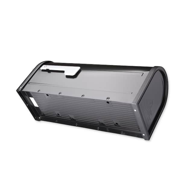 Chadwick Nickel Accents Black Post Mount Mailbox Chadwick Nickel Accents Black Post Mount Mailbox