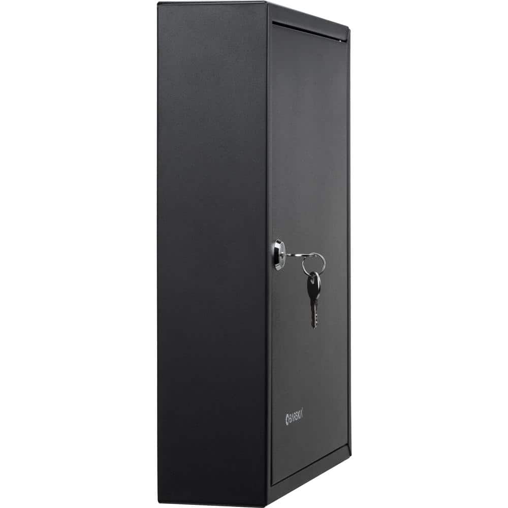 SecureKey Matte Black 42-Position Steel Key Cabinet with Color Labels