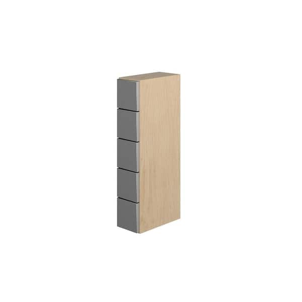Cumberland Recessed 6 in. W x 30 in. H x 12 in. D in Painted Stratus Plywood Assembled Wine Wall Cabinet