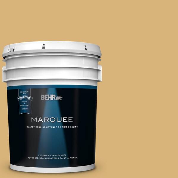 BEHR MARQUEE 5 gal. #UL180-22 Egyptian Temple Satin Enamel Exterior Paint and Primer in One