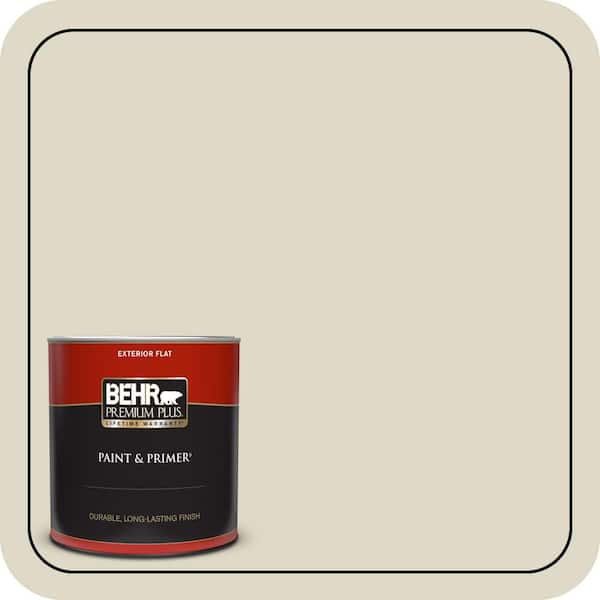 BEHR PREMIUM PLUS 1 qt. Home Decorators Collection #HDC-WR15-1 Zero Degrees Flat Exterior Paint & Primer