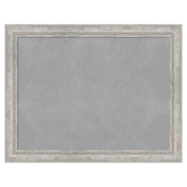 Amanti Art Angled Silver 27 in. x 21 in. Framed Magnetic Board