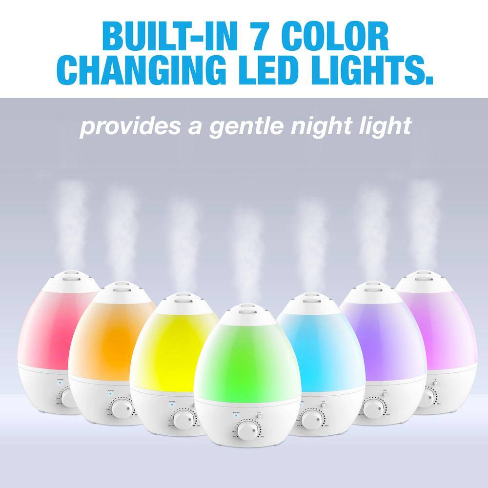 Ultrasonic Color-Changing Humidifier with Aroma Diffuser