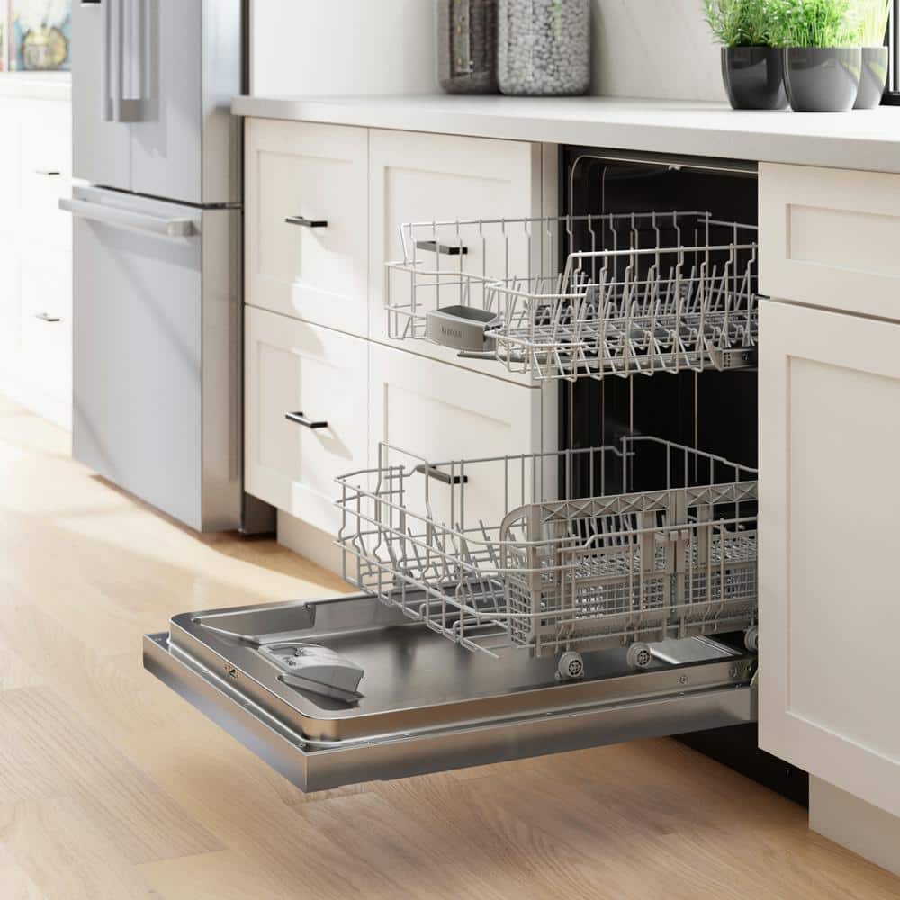 24" Stainless Steel Built-In Dishwasher with Front Control and 3rd Rack