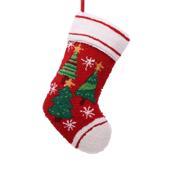  SherryDC Crochet Cable Knit Christmas Stockings 18 Hanging  Socks for Christmas Decorations, Set of 3 : Home & Kitchen